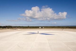 SpaceX's first rocket landing pad