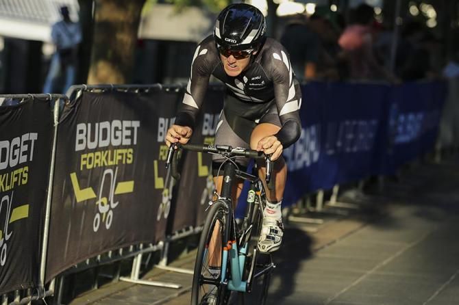 Tom Scully sat in top spot for most of the race today