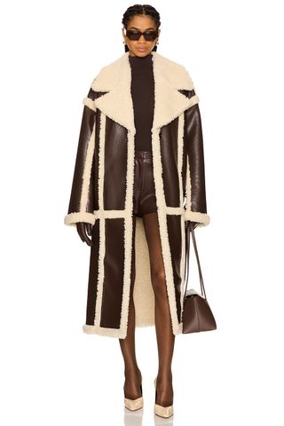 Wayne Faux Shearling Coat