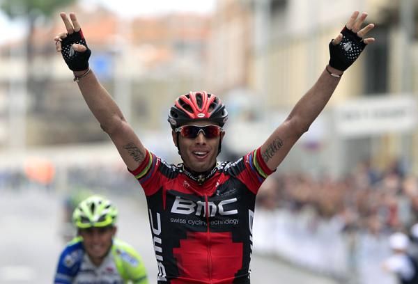 Alessandro Ballan outsprinted his breakaway companions to win the Giro della Tosana.