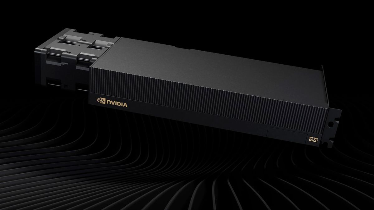 Gaming takes a backseat as Nvidia overhauls the RTX 5090 for maximum AI margins — RTX Pro 5500 delivers 2.6X VRAM at matching specs