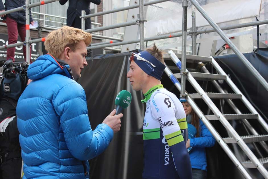 Jens Keukeleire talks to Sporza ahead of the start