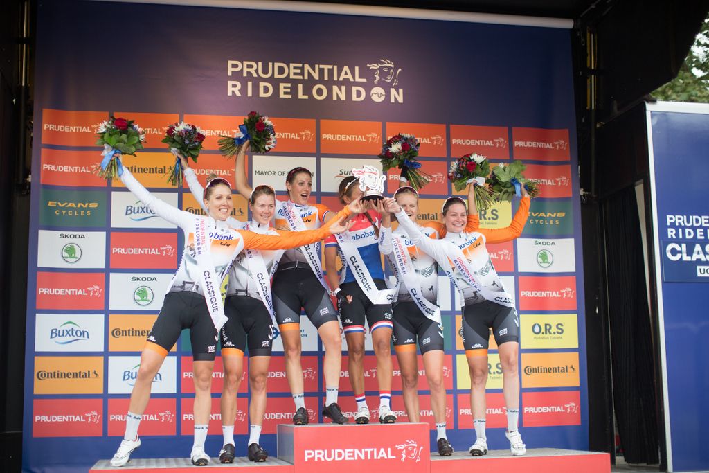 RaboLiv celebrating winning the team prize