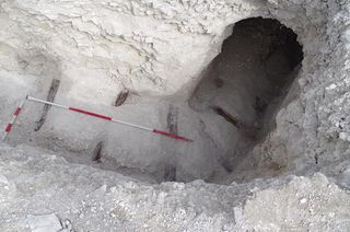 A network of World War I tunnels was found at Larkhill, on England's Salisbury Plain.