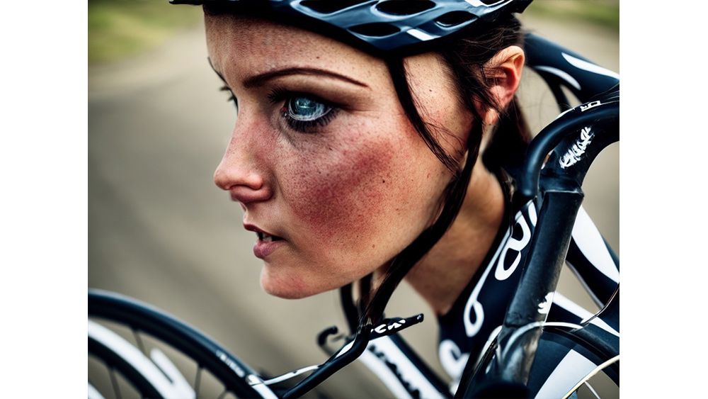 An AI-generated image of cycling
