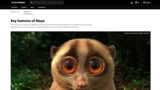 Autodesk Maya website screenshot