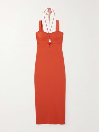 Kali Cutout Stretch-Knit Midi Dress