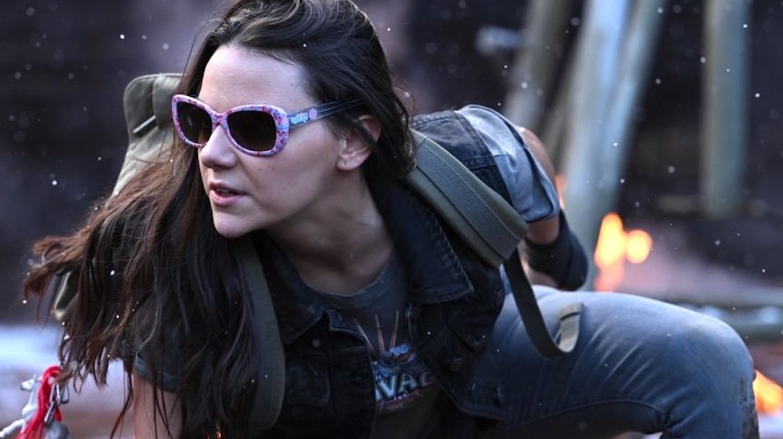 X-23 wearing her sunglasses from Logan