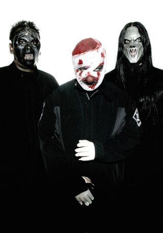 "I want to thank everyone who said something nice about Paul", Paul Gray, Clown and Mick Thomson in 2000