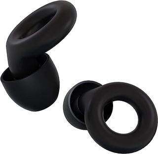 A pair of black Loop Experience earplugs