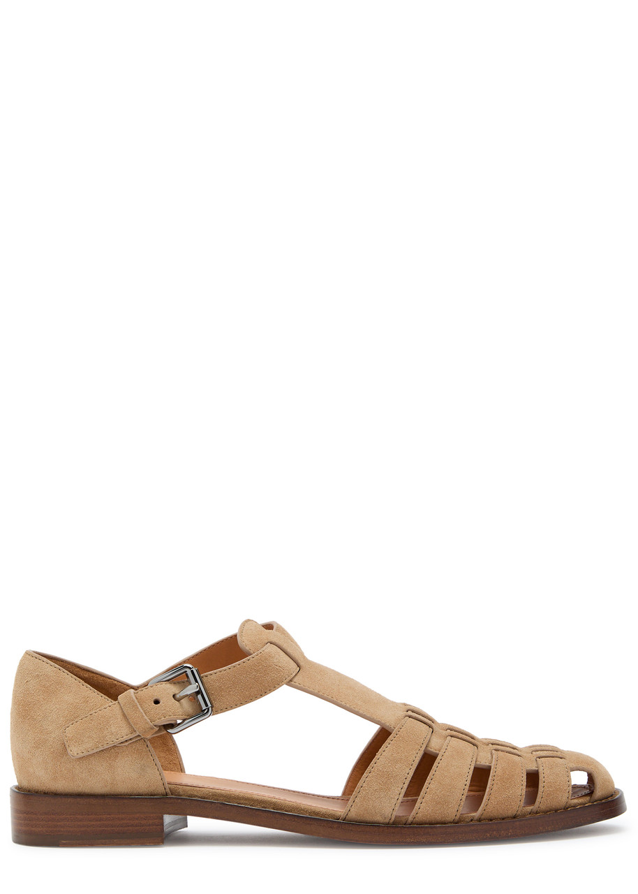 Kelsey Woven Suede Sandals