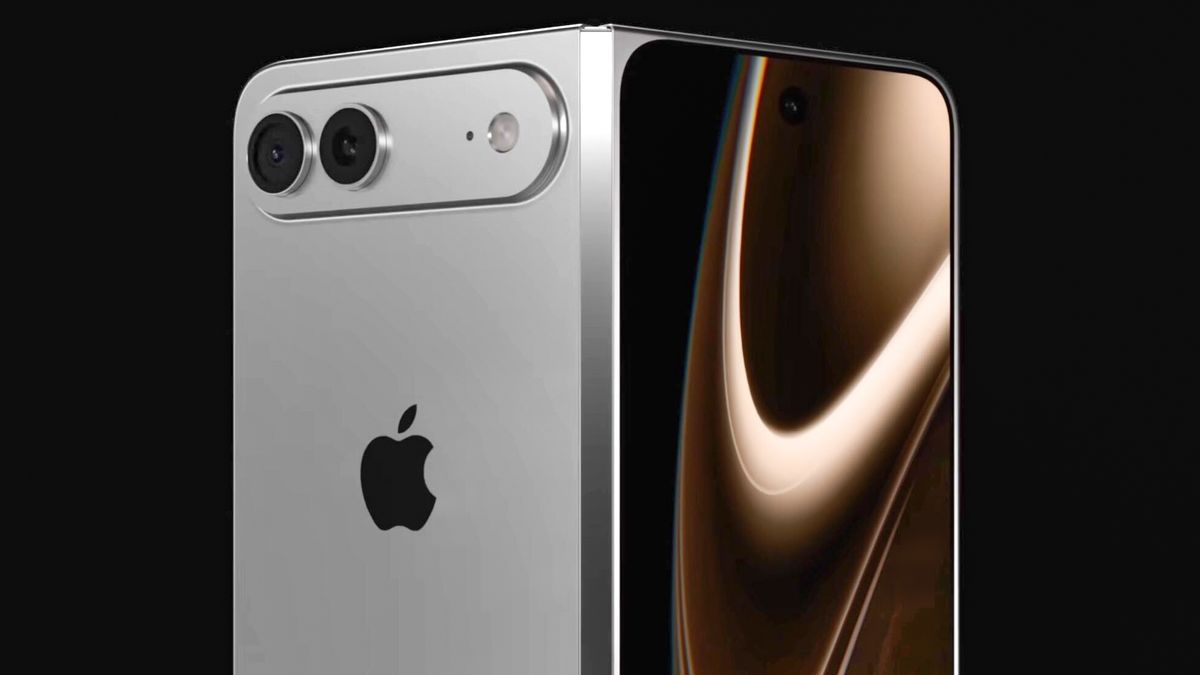 Renders of the potential iPhone foldable device