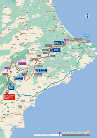 Route of stage 8 of la Vuelta a España 2023