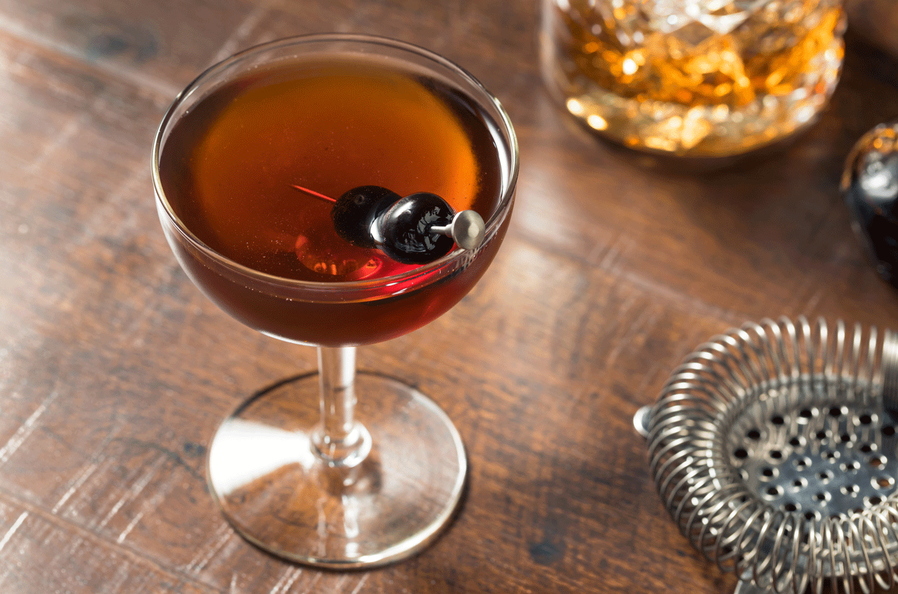 Sweet Manhattan cocktail