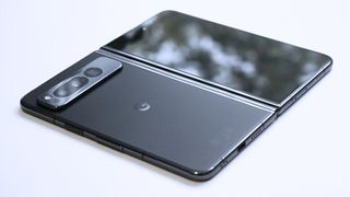 Google Pixel Fold review back angled open