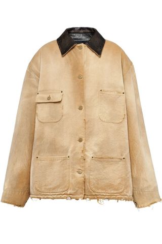 Prada ripped canvas jacket