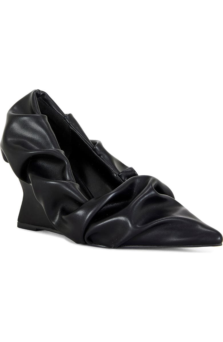 Aicha Black Wedge Pump