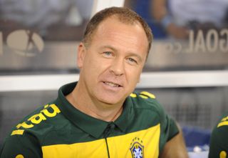 Brazil coach Mano Menezes before a game against the USA in August 2010.