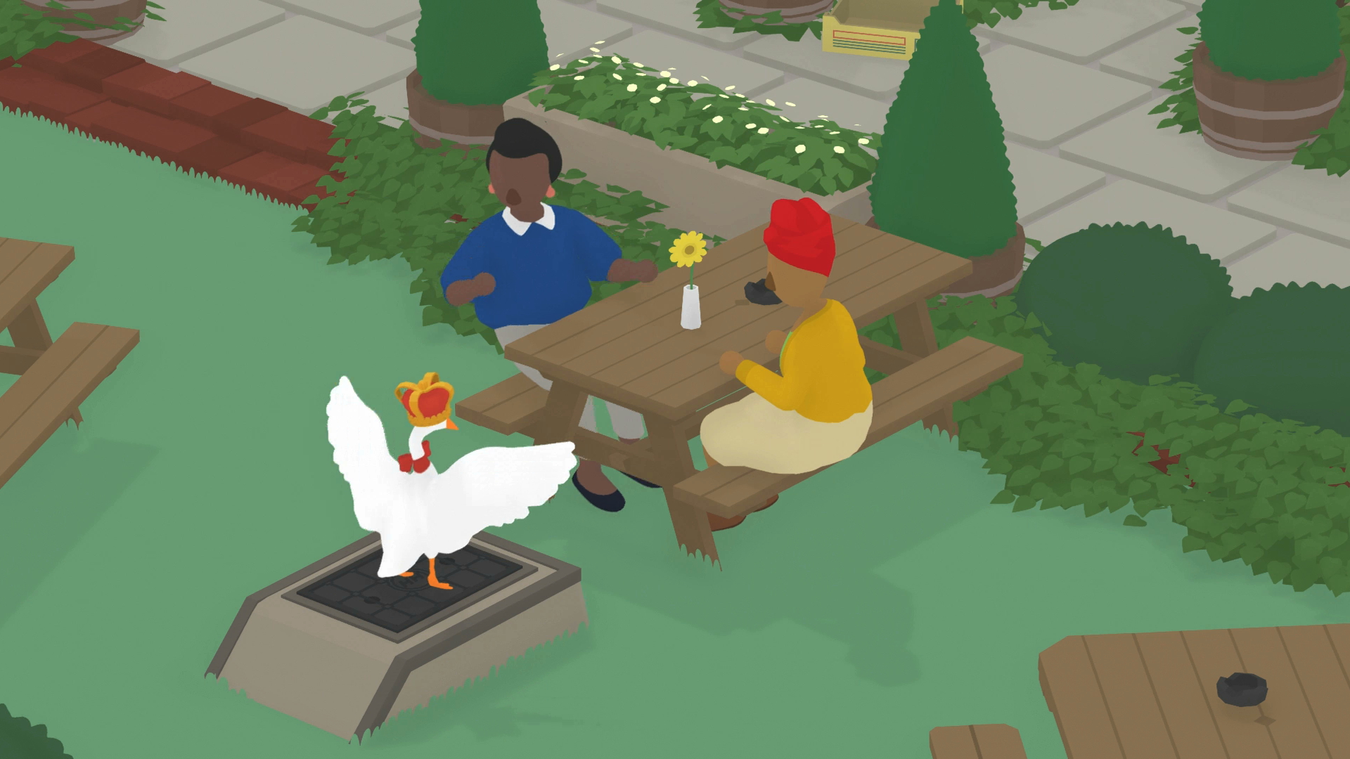 I made the goose from Untitled Goose Game for our friend group's