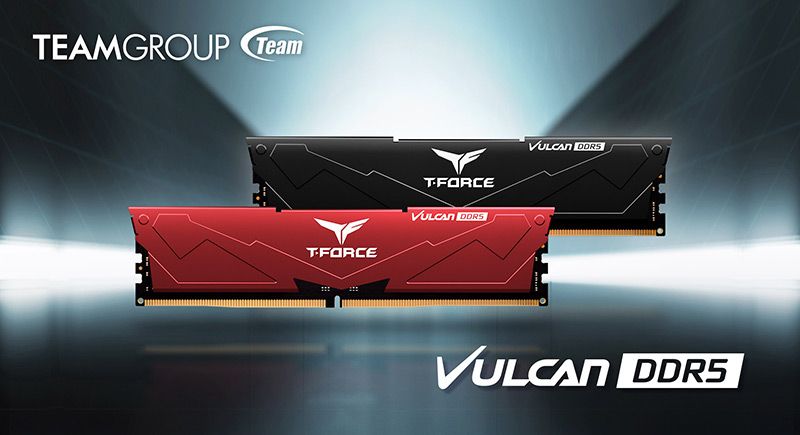 Render of TeamGroup&#039;s T-Force Vulcan DDR Memory Kits