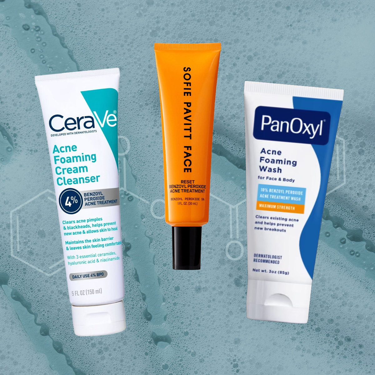 Benzoyl peroxide collage