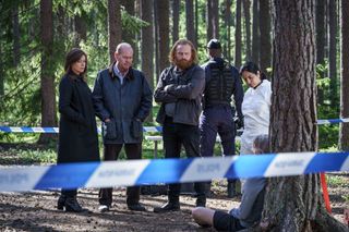 TV tonight The team investigate a murder in the woods.