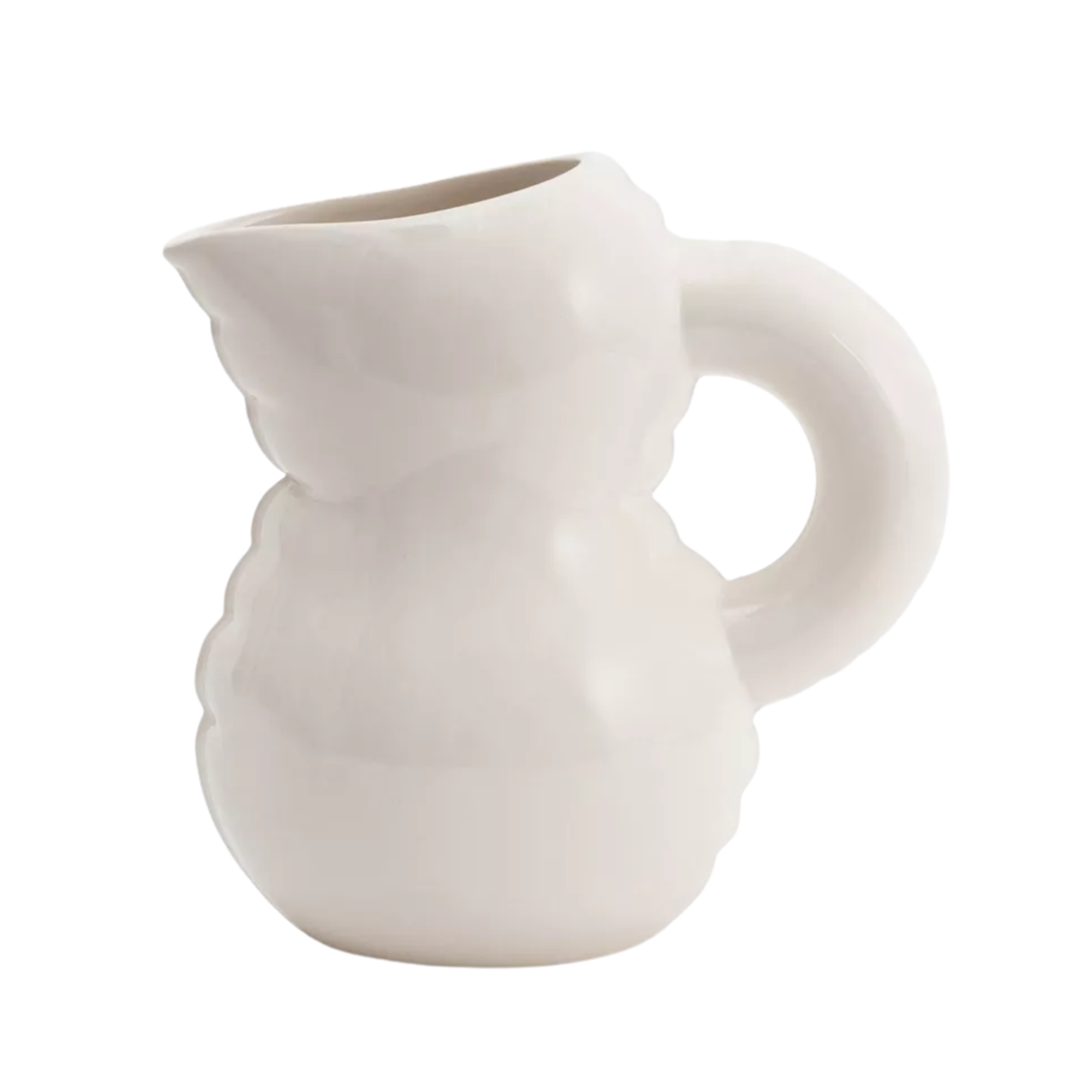 white inflated pitcher