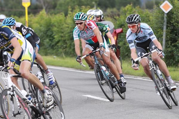 Philippe Gilbert (Omega Pharma-Lotto) in the decisive break.