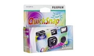 Fujifilm QuickSnap Flash mot hvit bakgrunn