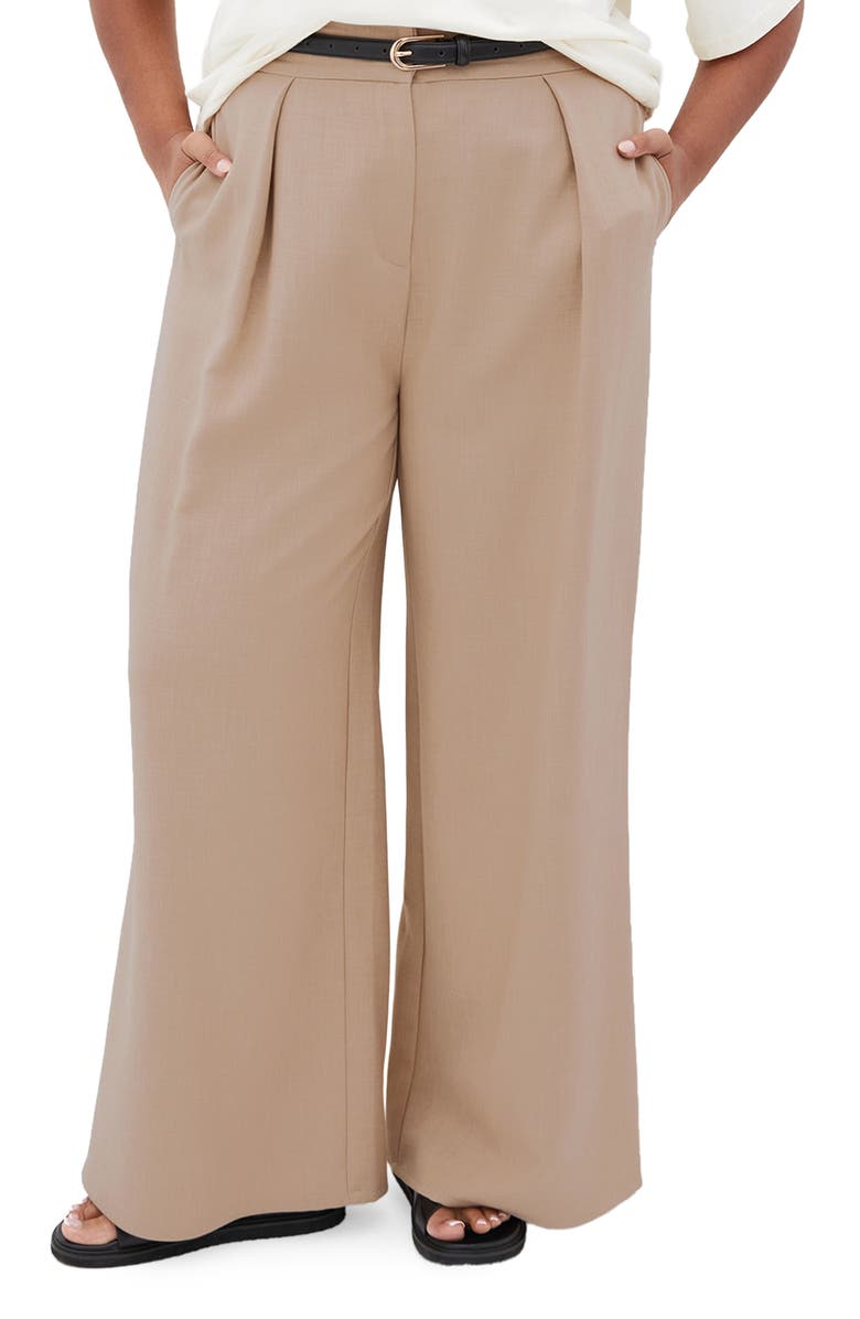 Tori Front Pleat Wide Leg Pants