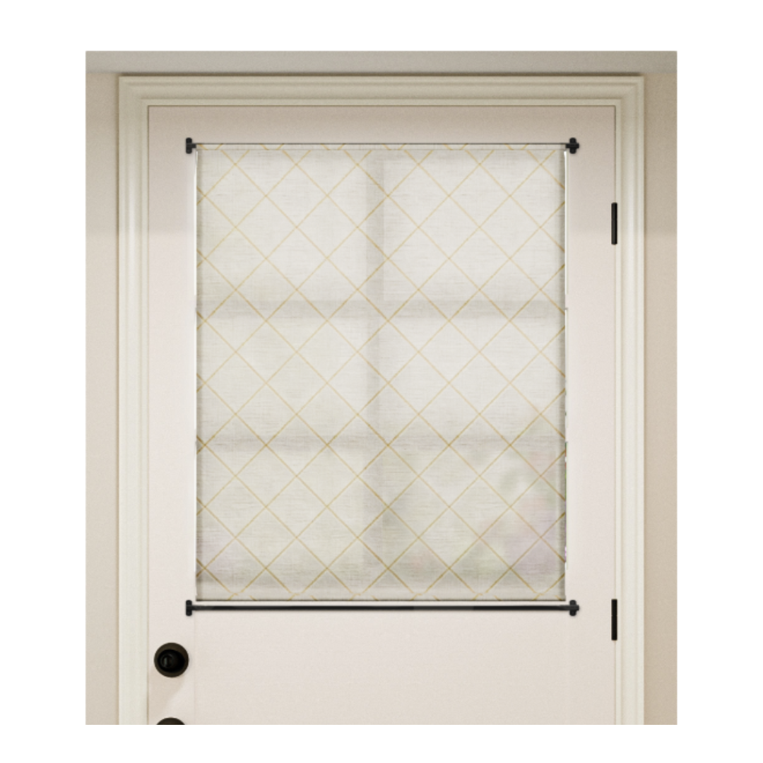 Jake Arnold for Everhem, Fixed Curtains in Windsor Diamond Parchment