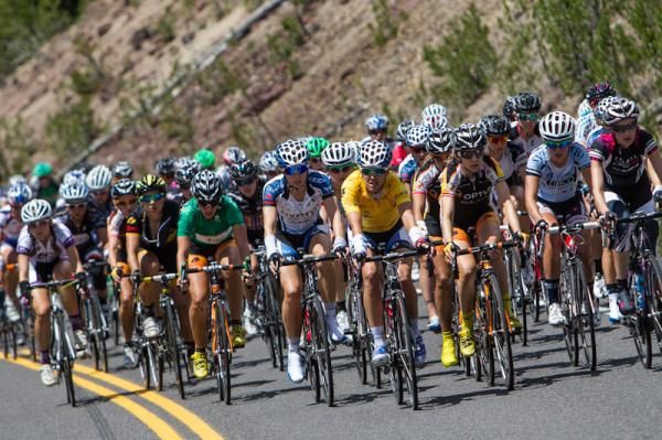 The women's field didn't seem to worried about the break getting up the road