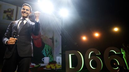 Dutch center-left leader Rob Jetten after his D66 party did well in national elections