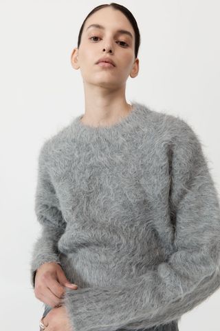 Alpaca Sweater - Soft Grey