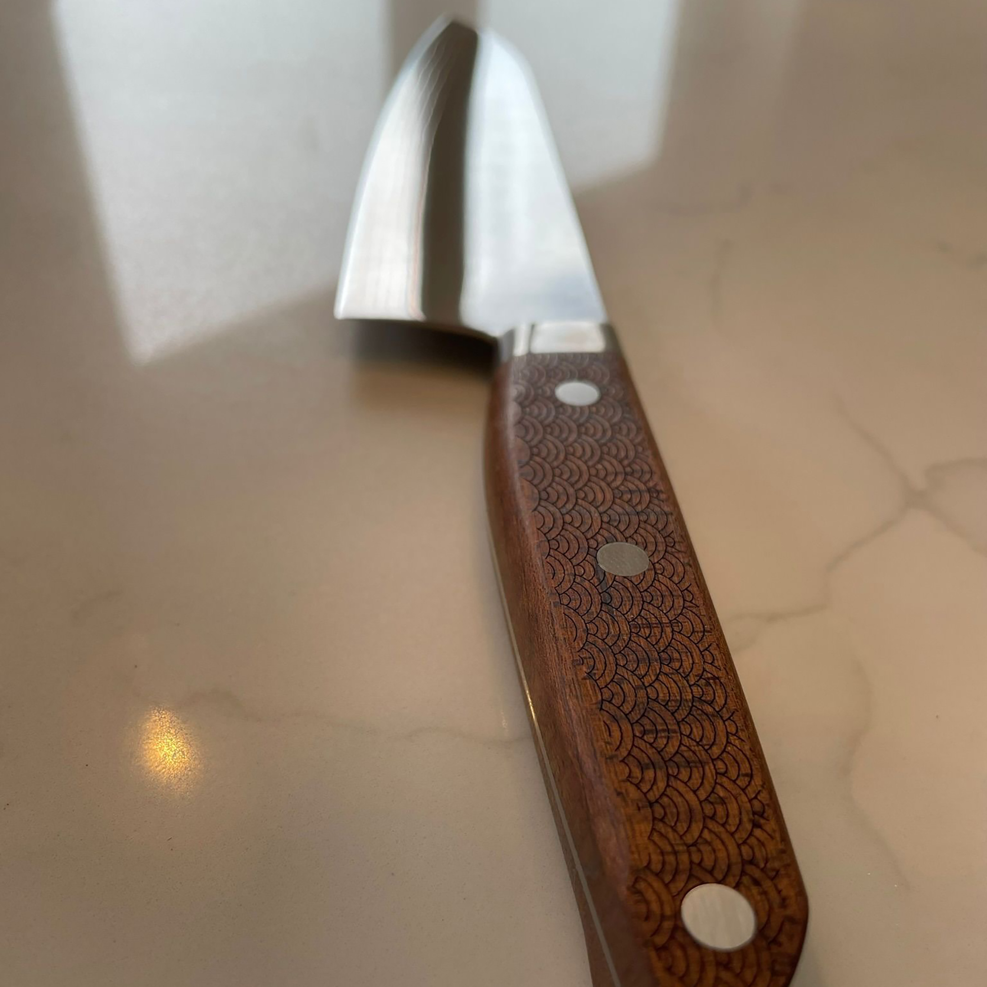 Testing knives at home