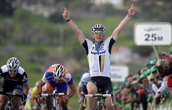 John Degenkolb (HTC - Highroad) outsprinted Tyler Farrar (Garmin - Cervelo) and Michael Matthews (Rabobank) to win in Lagos.