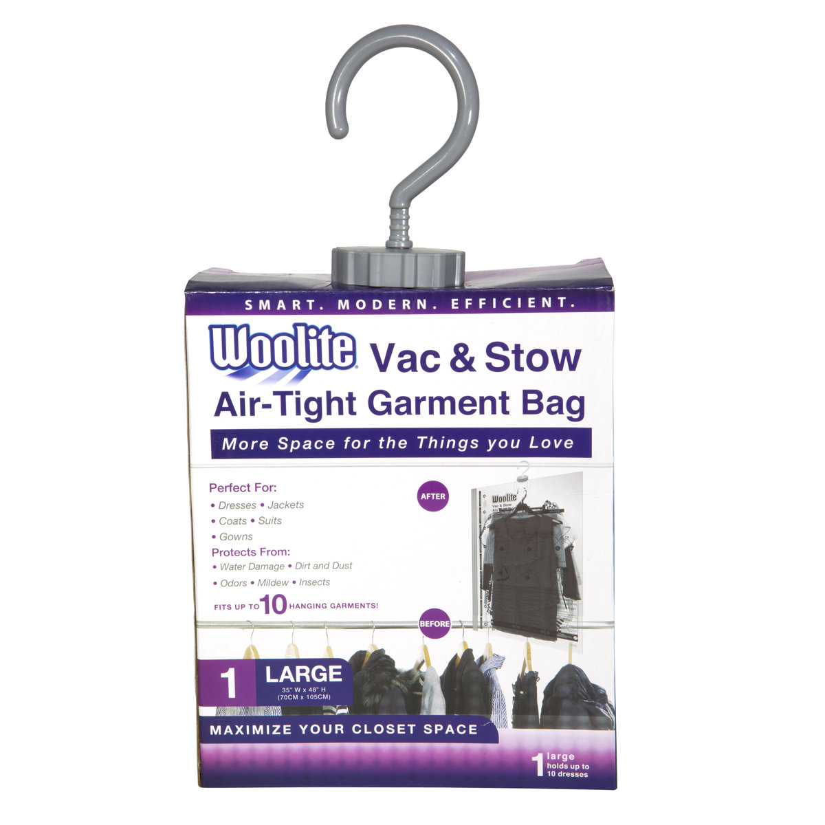 Bath Bliss Woolite Air-Tight Hanging Vacuum Seal Bags | Wayfair