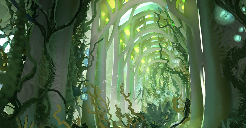 An underwater environment from Nauctis The Sunken Realm