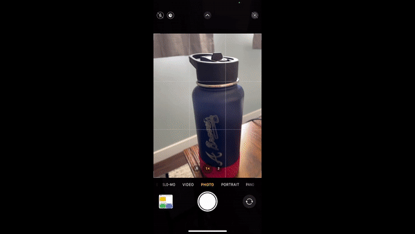 Shutter button hidden Apple iPhone Camera Tips and Tricks.