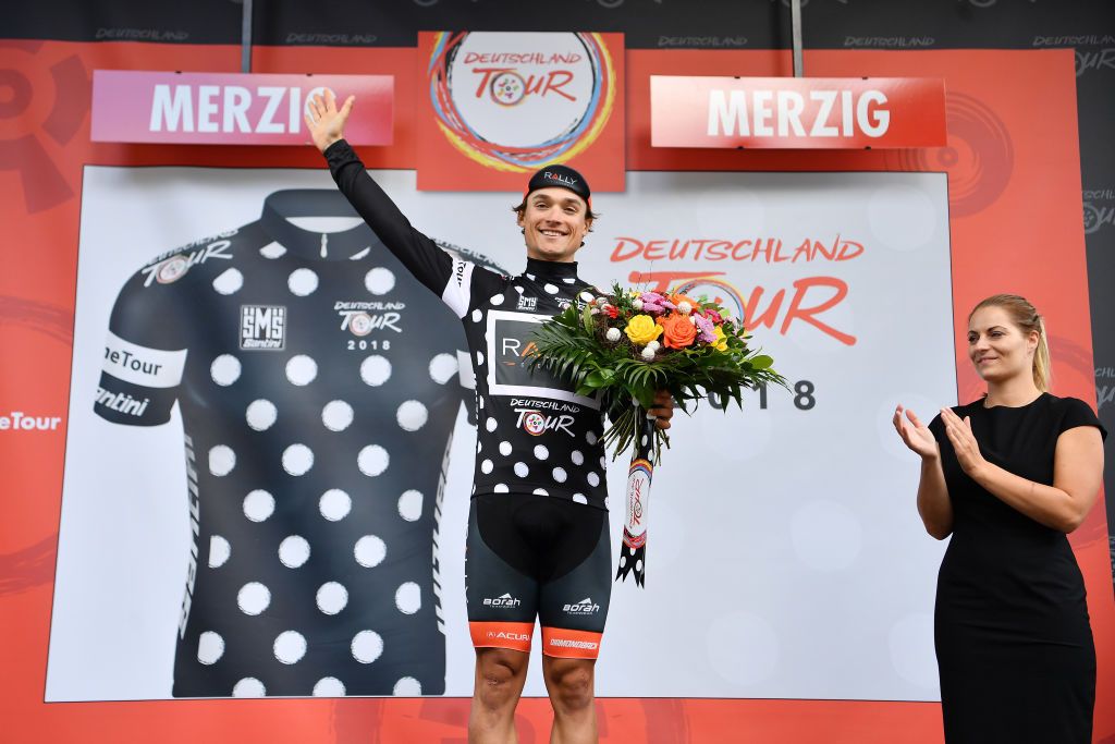 Robin Carpenter (Rally Cycling) on the podium