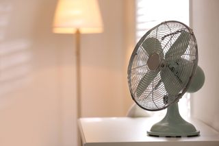 fan in a bedroom to keep cool
