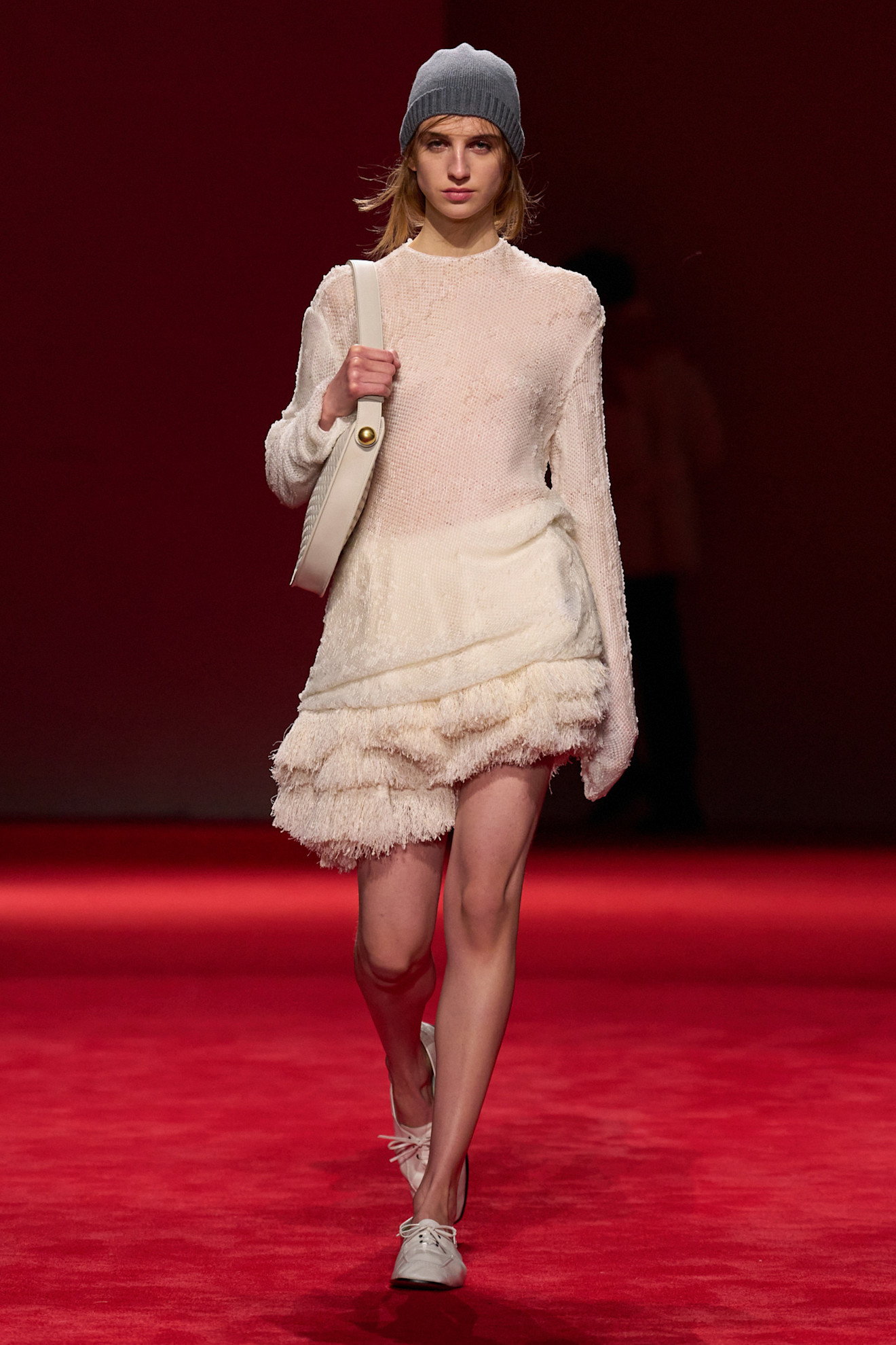 models on the Bottega Veneta Fall 2026 fashion show runway