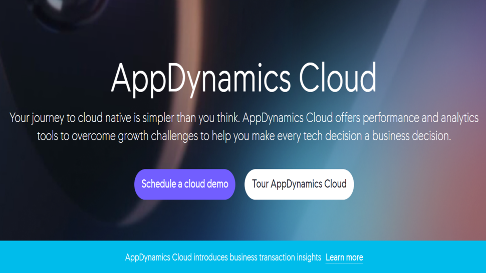 Website screenshot for AppDynamics Cloud