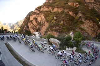 The peloton on stage four of the 2014 Tour of Beijing