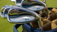 The Ping G Le3 irons in a golf bag