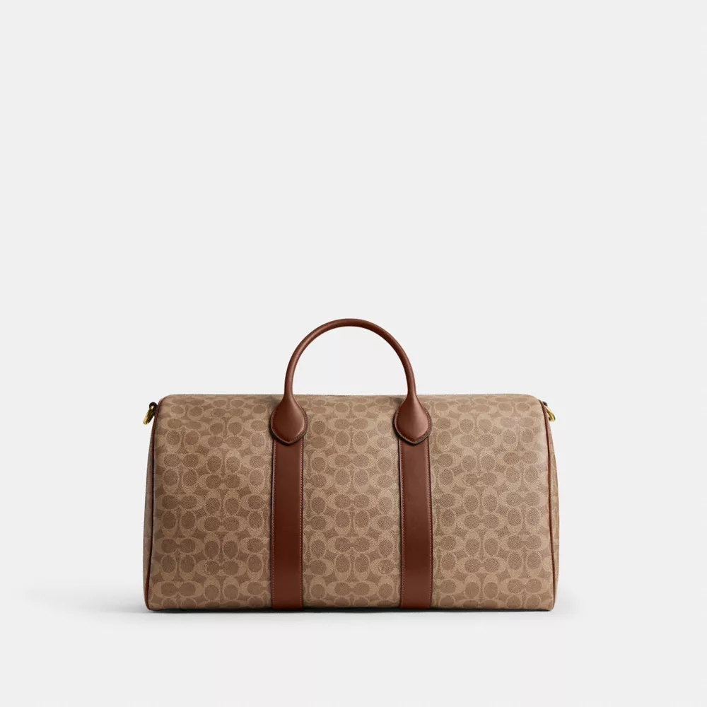 Tan Multi Compass Bag 50 in Signature Canvas