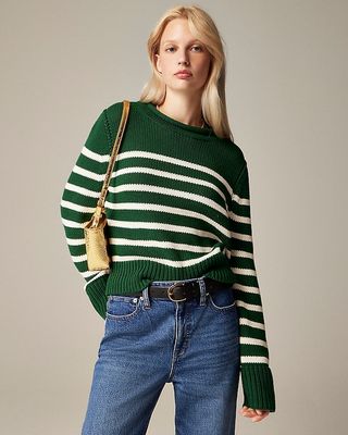 Heritage Cotton Rollneck™ Sweater in Stripe