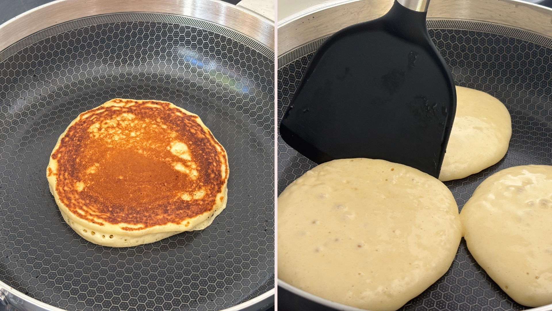 Testing the Lakeland 10-in-1 Only Pan Pro making pancakes