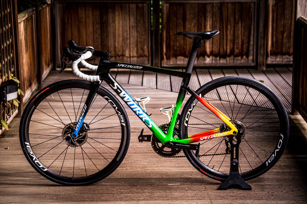 This is Deceuninck&ndash;Quick-Step's interpretation of the UCI rainbow colours