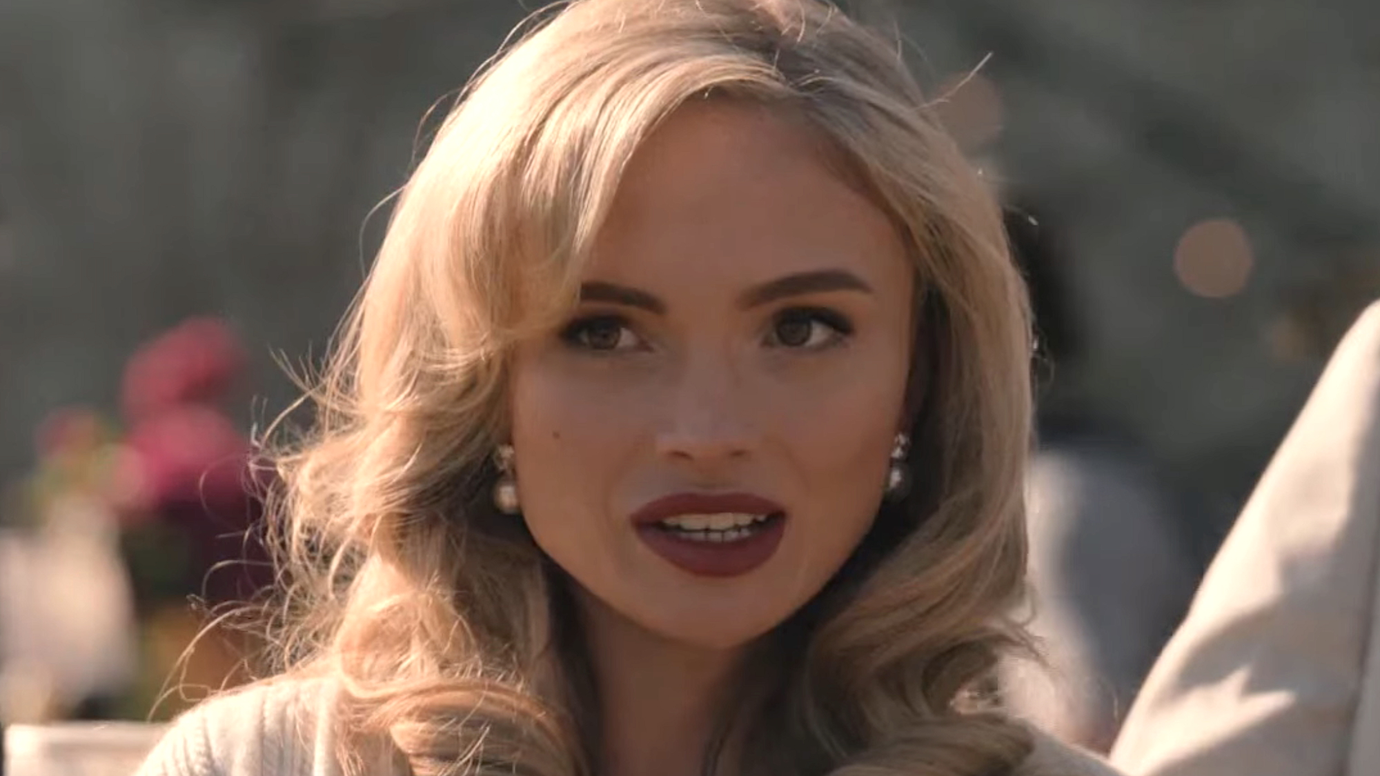 Oreana made up with lipstick brushing Carter off in Dutton Ranch Season 1